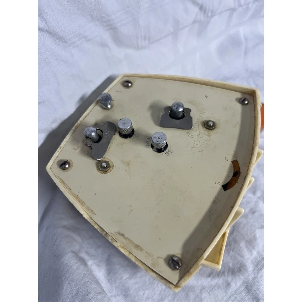 Apollo Mark II Alarm Clock Wind Up Robertshaw Lux Time Cream MCM